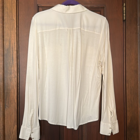 White House Black Market White Button Down Blouse - Picture 10 of 10